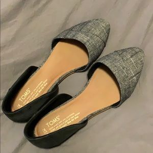 TOMS LIKE-NEW Flats Leather
